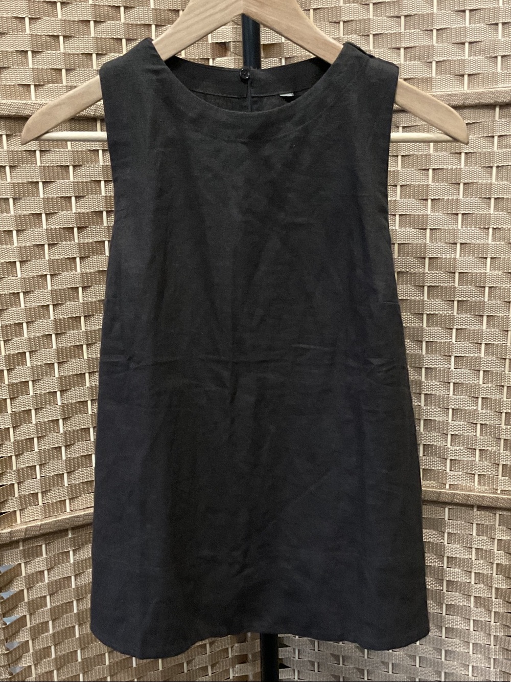 Banana Republic Brown Sleeveless Linen Top